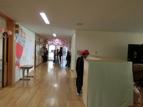 5、6年生のみなさん 入学式の会場準備ありがとう