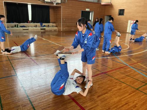初めての授業は体育!!