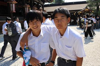 修学旅行83「北野天満宮にて」5