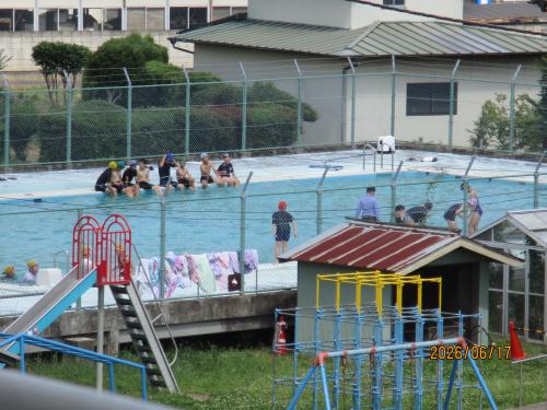 今年度はじめての水泳指導