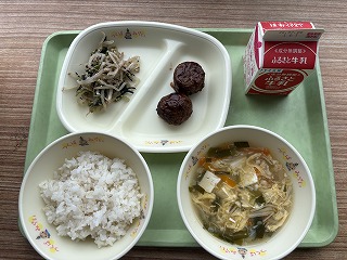 にらたまスープ