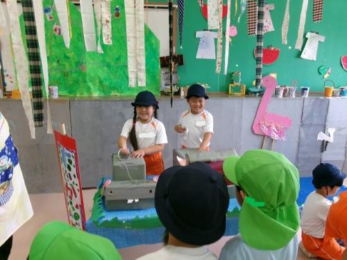 すみれ幼稚園の年長組さんが遊びに来ました🎵