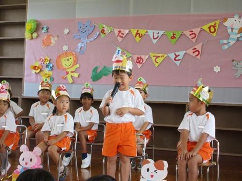 🎂7・8月生まれの誕生会🎂