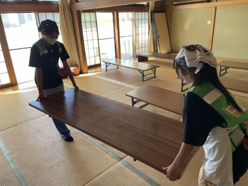 こきぬ食堂でボランティア
