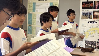 パートごとに生徒主体の練習